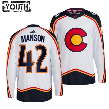 Colorado Avalanche tröja Josh Manson 42 Adidas 2022-23 Vit Reverse Retro 2.0 Authentic - NHL Tröjor Barn Colorado Avalanche tröja Josh Manson 42 Adidas 2022-23 Vit Reverse Retro 2.0 Authentic - NHL Tröjor Barn
